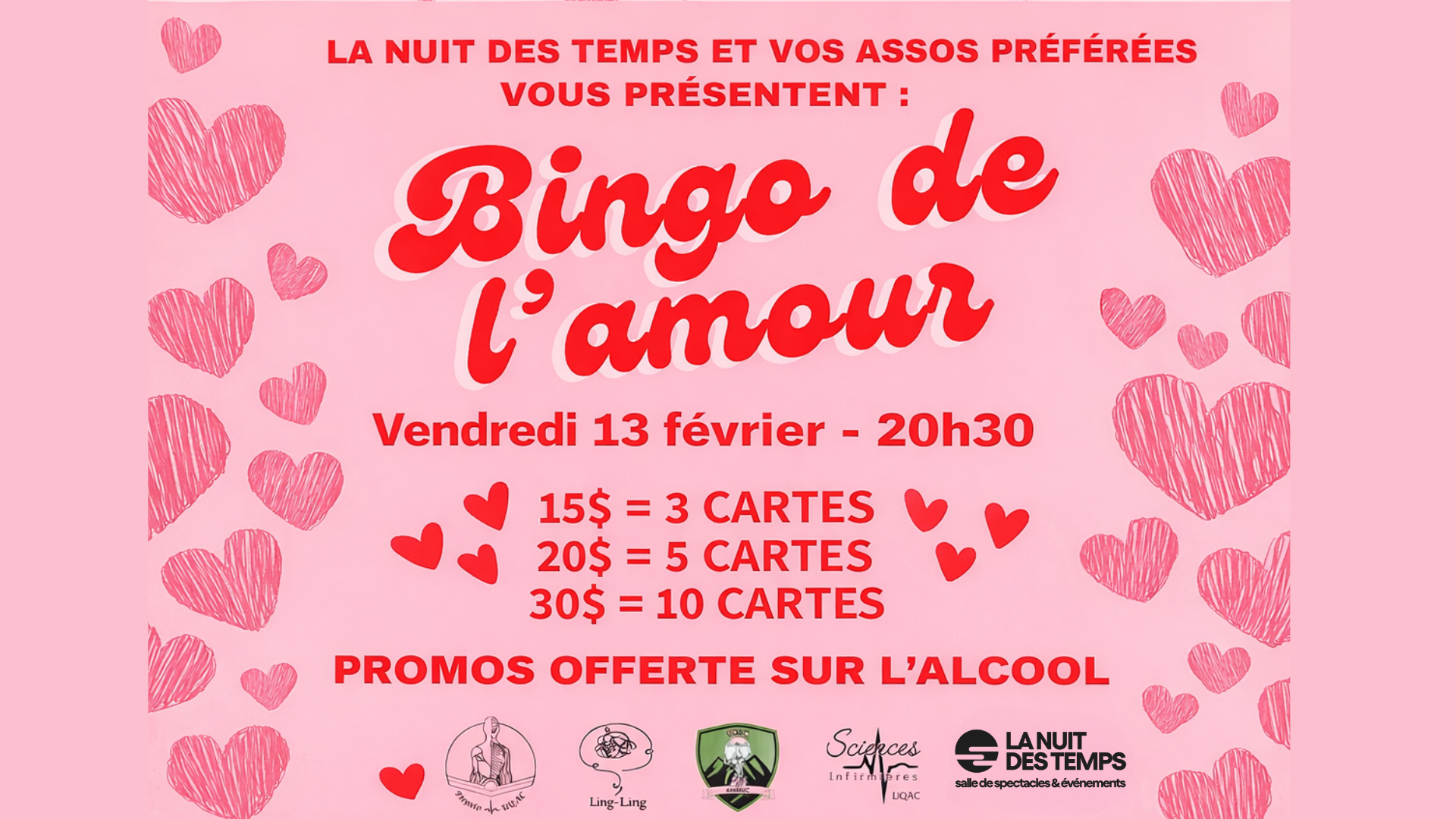 Le bingo de l’amour 💘