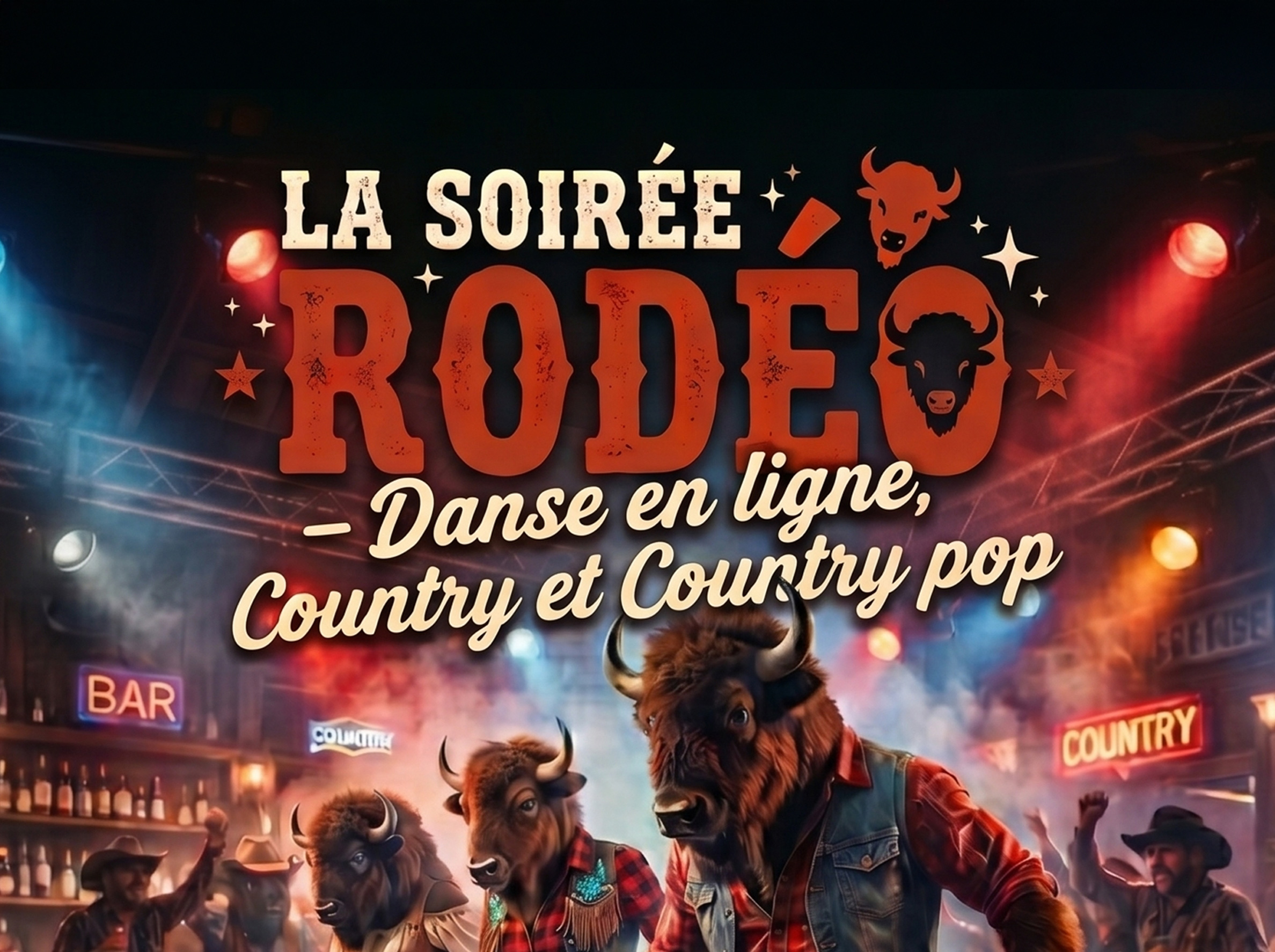 La Soirée RODÉO – Danse en ligne, Country et Country Pop