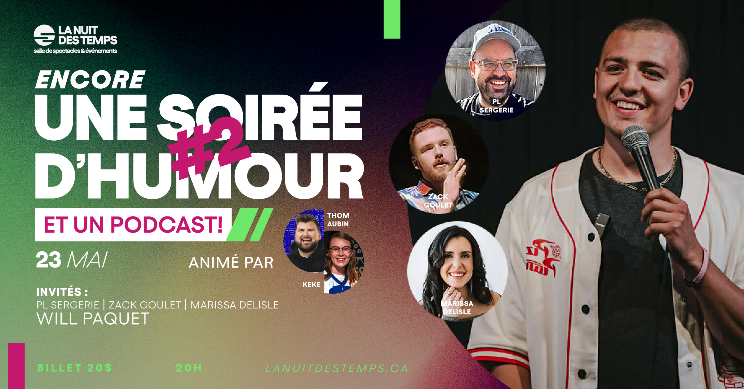 ANNULÉ – Encore une soirée d’humour et un podcast #2